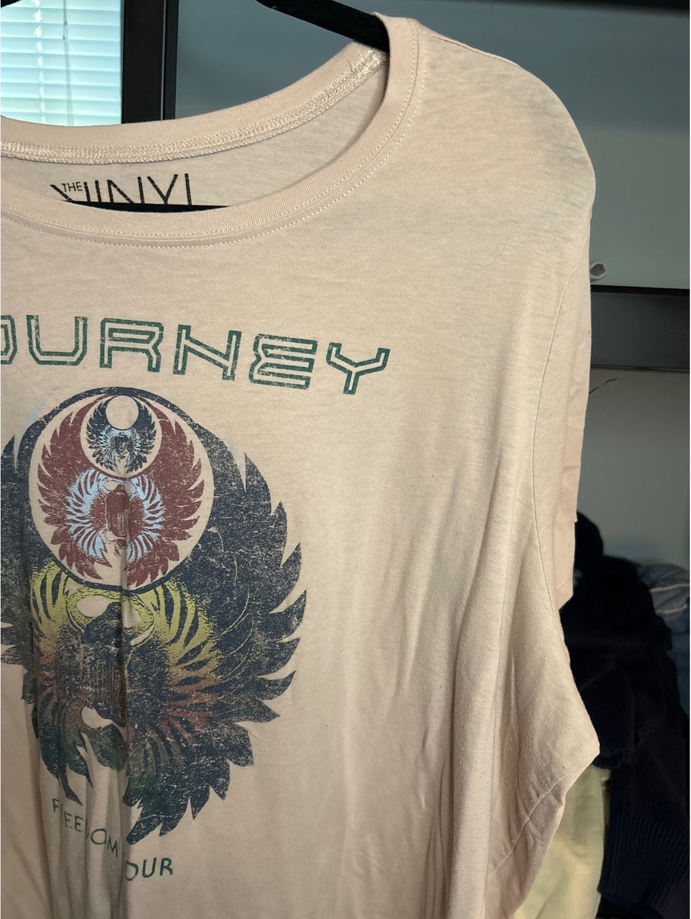 The Vinyl Icons Journey Freedom Tour Graphic T-Shirt Size 4